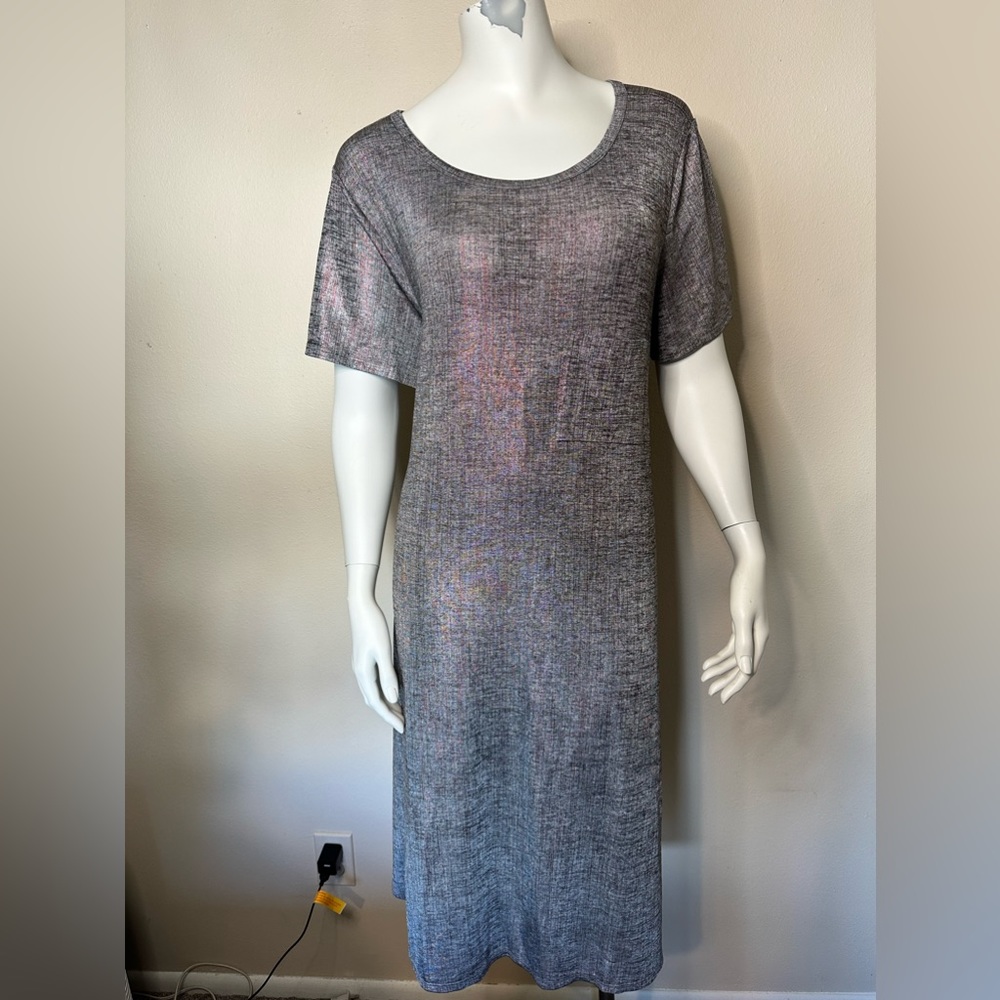 High/Low RARE Metallic Lularoe Dress. XL.